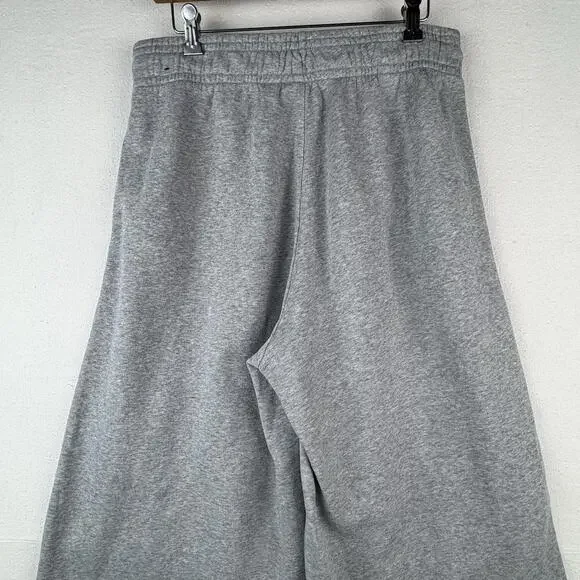 Nike Sportswear Knit Palazzo Women’s Large Wide Leg Sweatpants Grey Heather - Picture 5 of 9